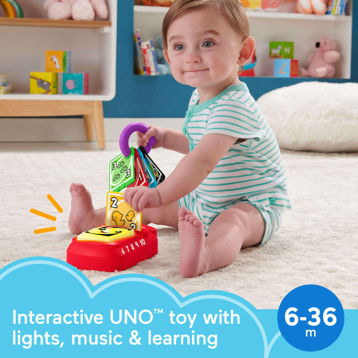 Fisher-Price - Laugh & Learn Counting And Colors Uno Electronic Learning Toy For Infants
