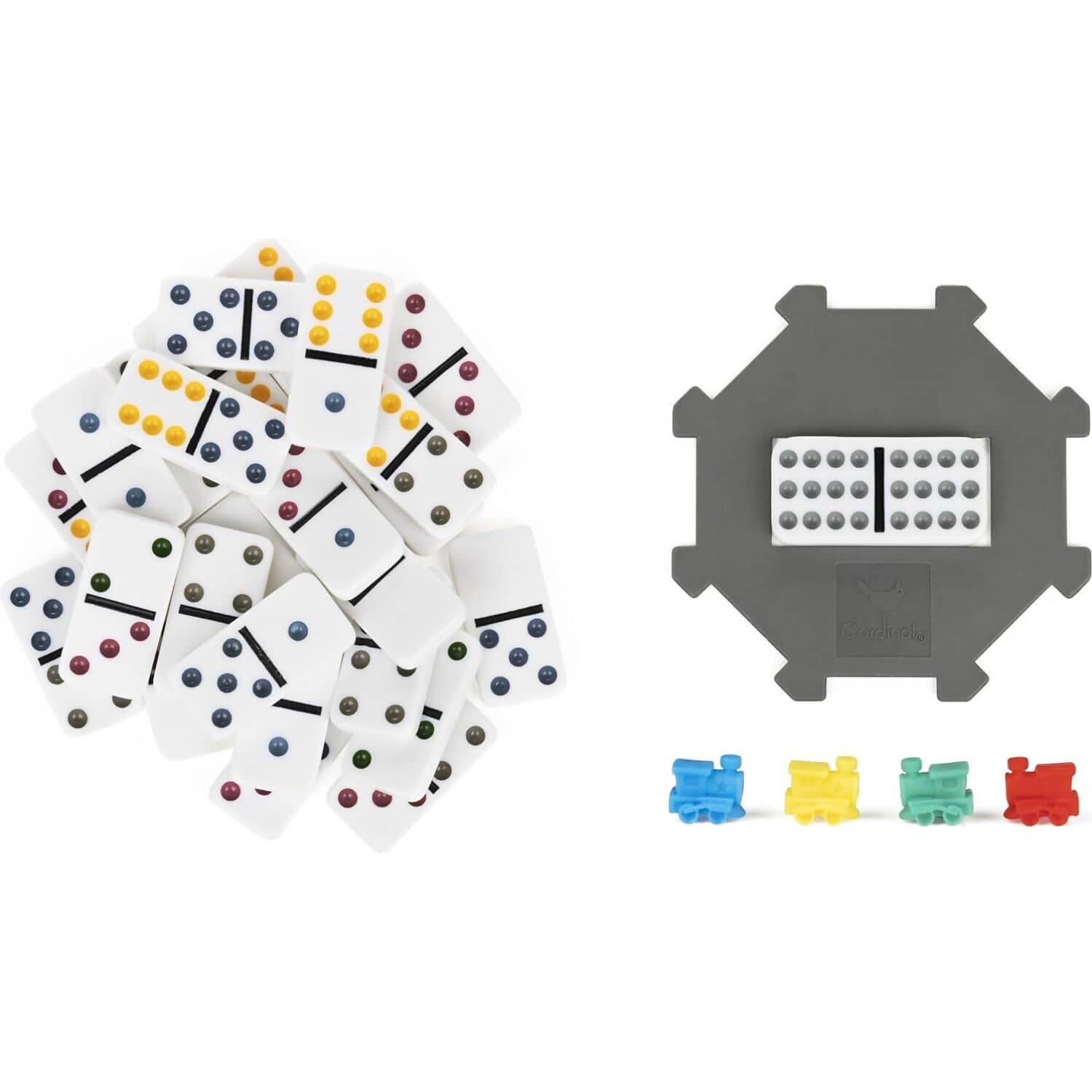 Cardinal - Classics - Double-Twelve Coloured Dominoes - Spin Master