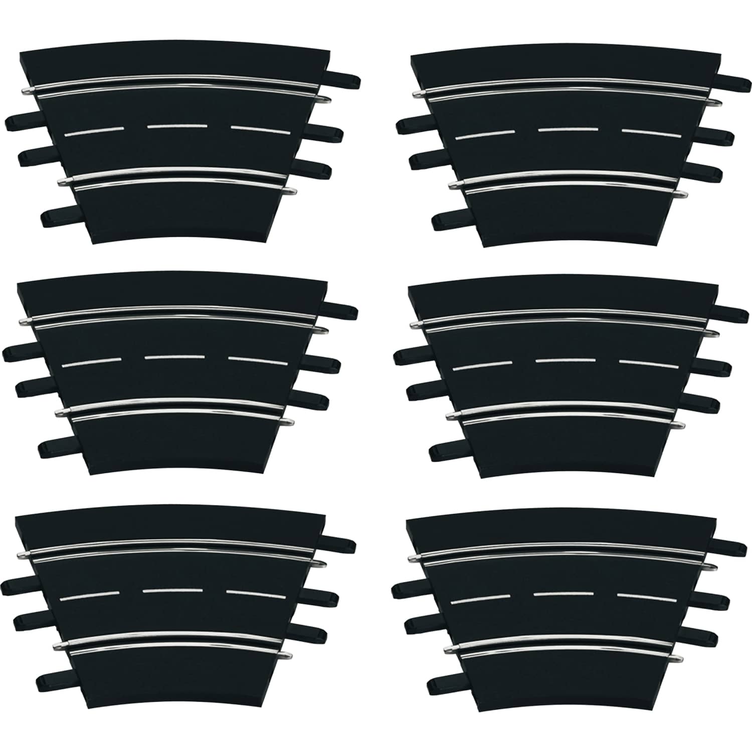 CARRERA - DIGITAL 1:32 ACCESSORIES - CURVE TRACK 1/30 6 X TRACK SECTIONS CORNER SET 30 DEGREES EACH - SLOT CAR TRACK ACCESSORIES ALSO SUITS 1:24 & EVOLUTION