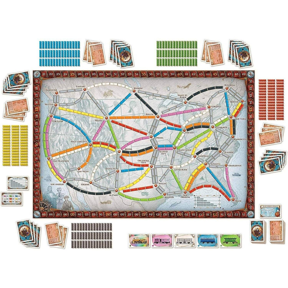Ticket to Ride - Alan R Moon Days Of Wonder Board Game