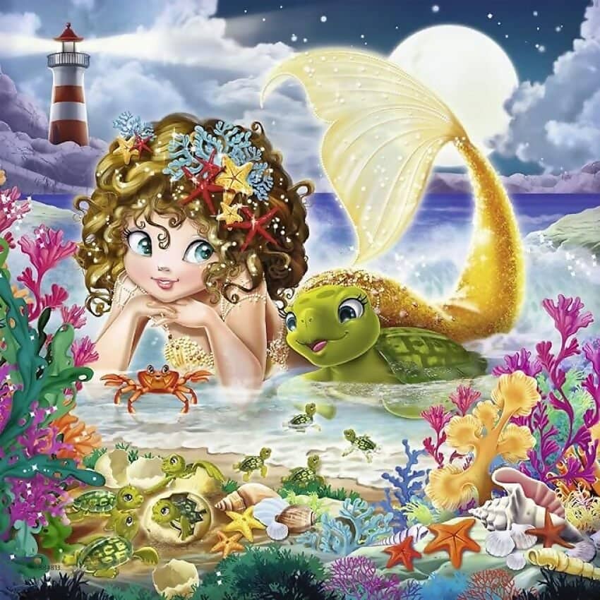 Ravensburger - Charming Mermaids Jigsaw Puzzle 3x49 Pieces