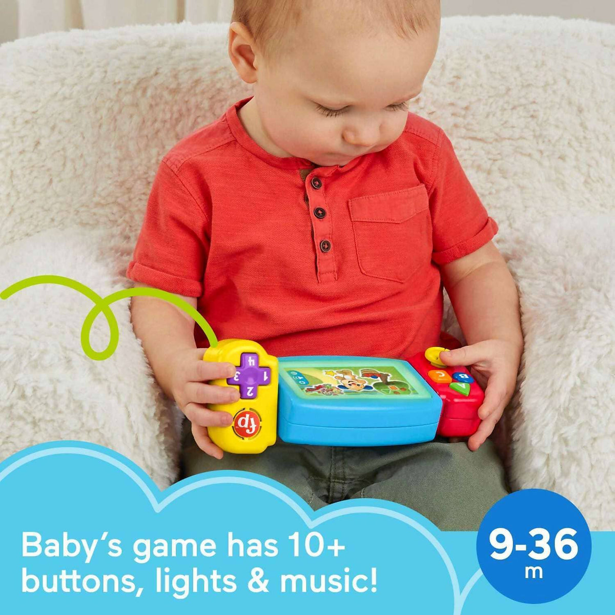Fisher-Price - Laugh & Learn Twist & Learn Gamer Pretend Video Game Learning Toy For Infant & Toddler