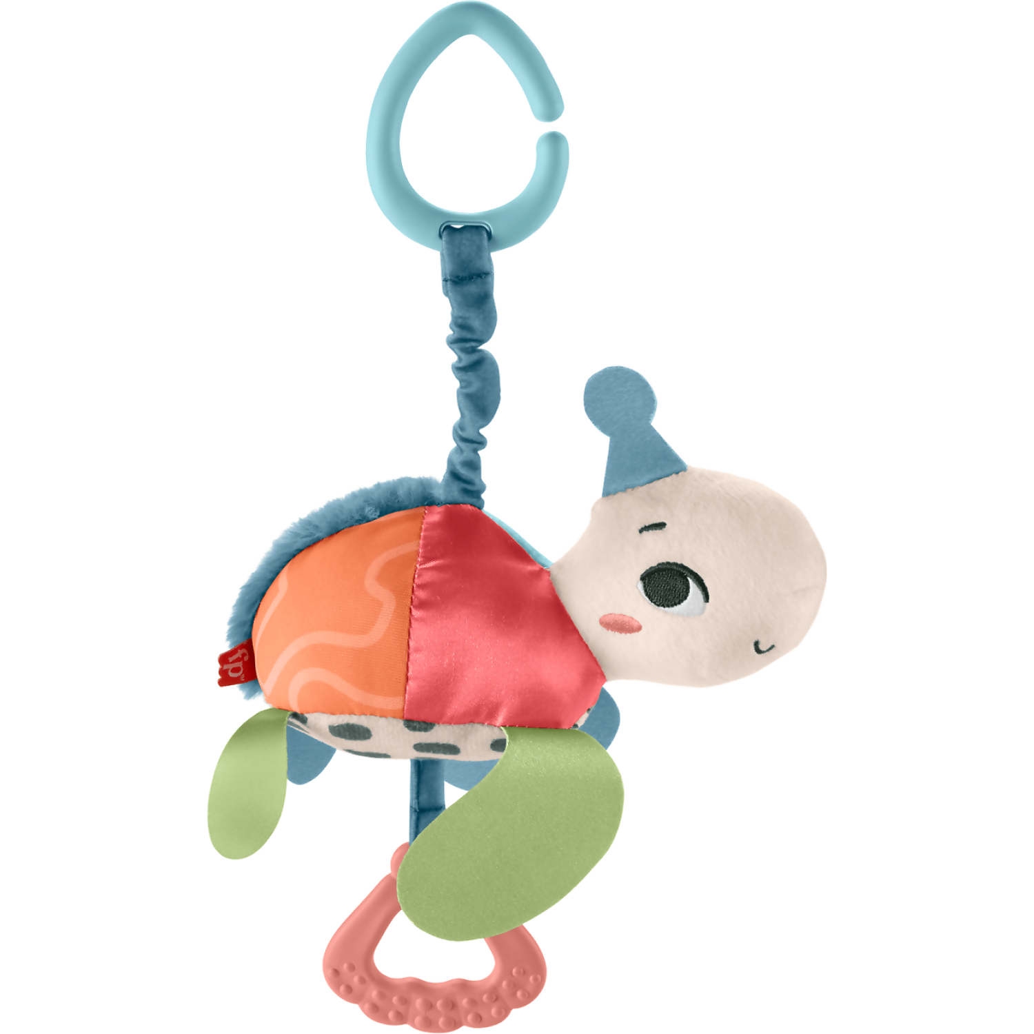 Fisher-Price - Planet Friends Sea Me Bounce Turtle Baby Stroller Toy - Mattel