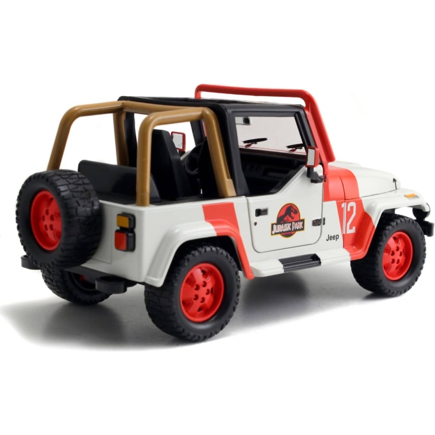 JADA TOYS - JURASSIC WORLD 1992 JEEP WRANGLER 1:24 SCALE DIECAST VEHICLE