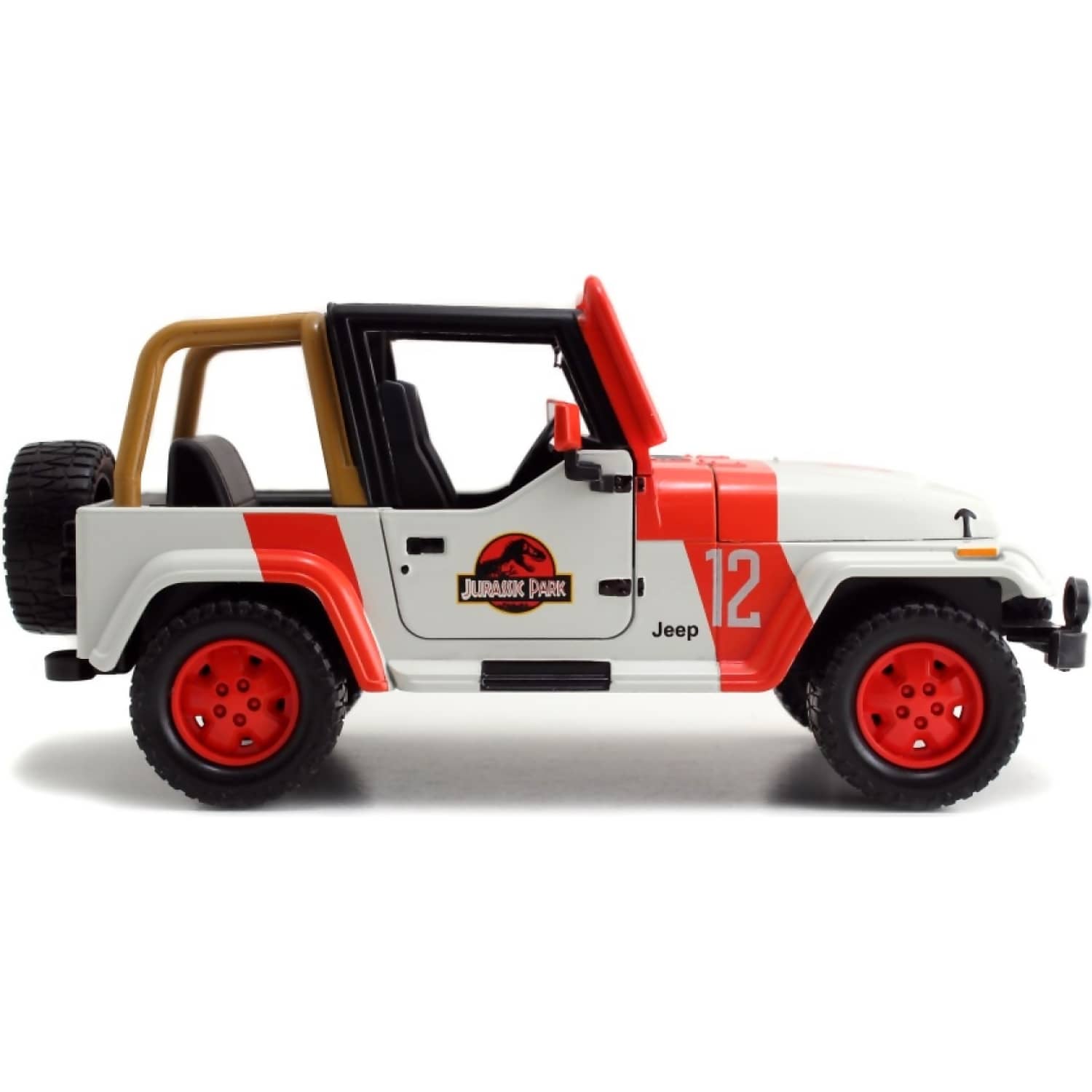 JADA TOYS - JURASSIC WORLD 1992 JEEP WRANGLER 1:24 SCALE DIECAST VEHICLE