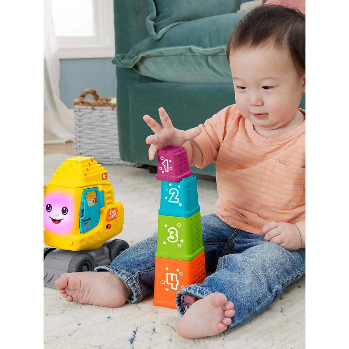 Fisher-Price - Count & Stack Crane - Mattel