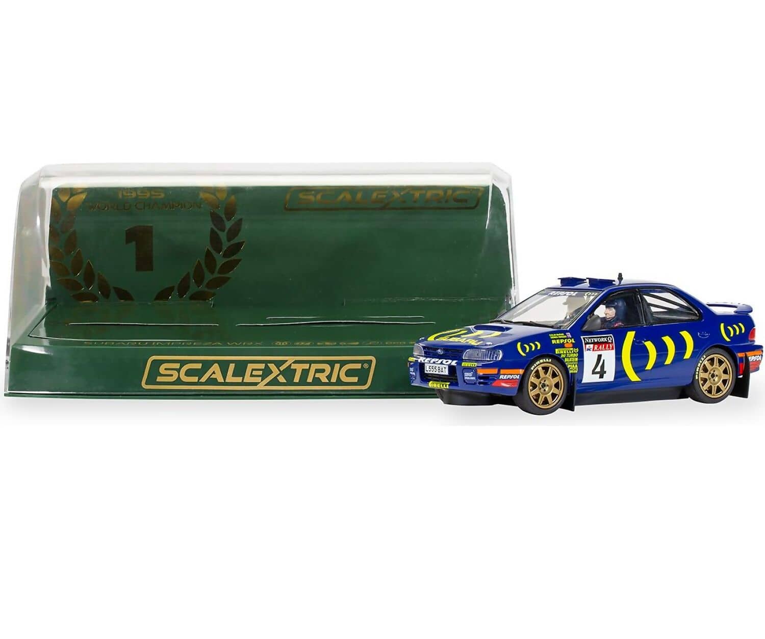 SCALEXTRIC - C4428 SUBARU IMPREZA WRX - COLIN MCRAE 1995 WORLD CHAMPION EDITION