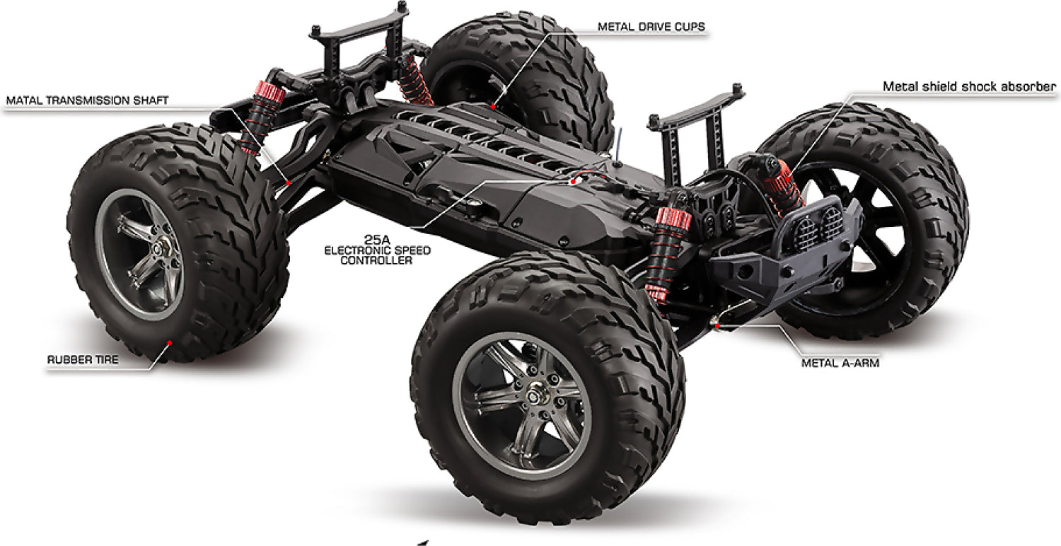 TORNADO RC 1:12 RADIO CONTROL TRUGGY RTR V2 YELLOW