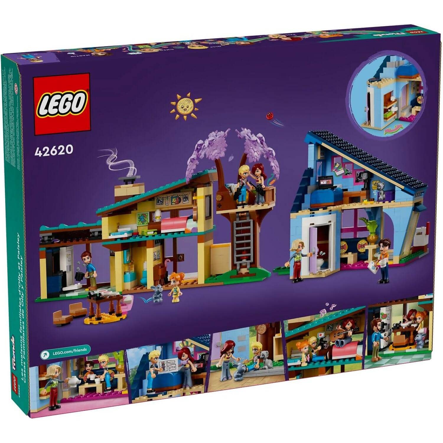 LEGO® 42620 Olly and Paisley's Family Houses - Friends