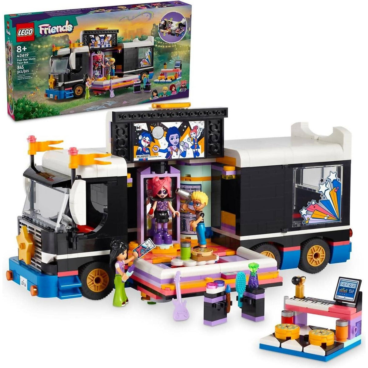 LEGO® 42619 Pop Star Music Tour Bus - Friends