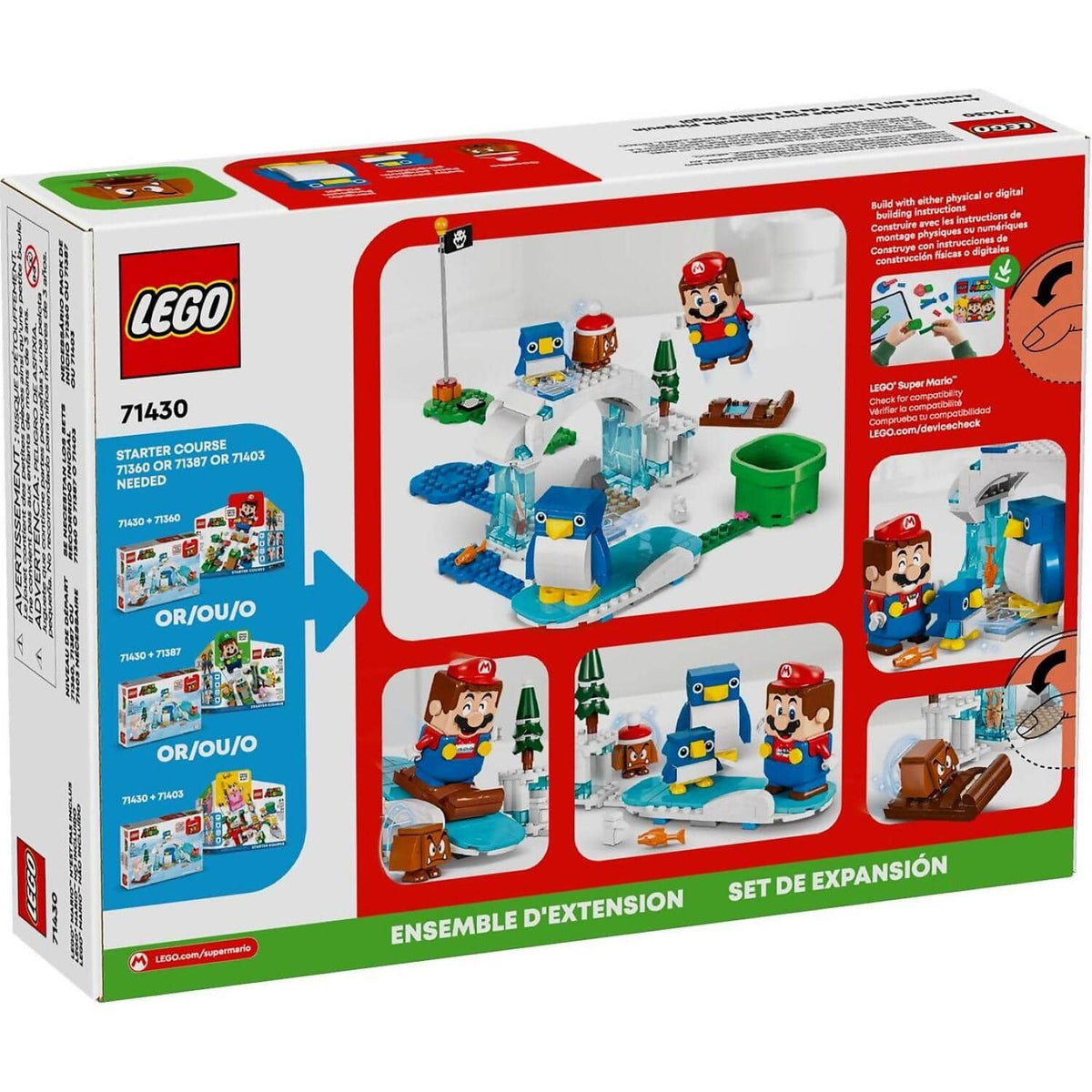 LEGO® 71430 Penguin Family Snow Adventure Expansion Set - Super Mario™