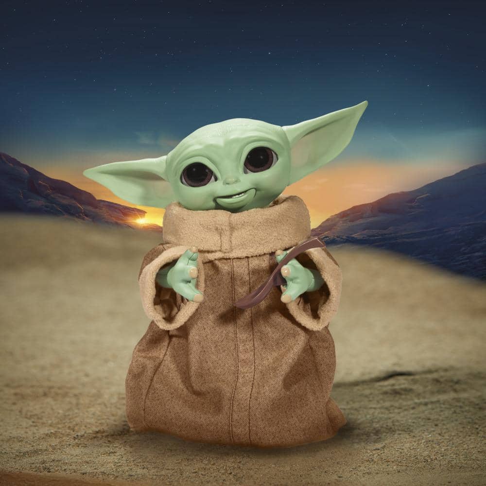 Star Wars - Galactic Snackin Grogu 9.25-inch-tall Animatronic Toy Over 40 Sound And Motion Combinations Ages 4 And Up Hasbro