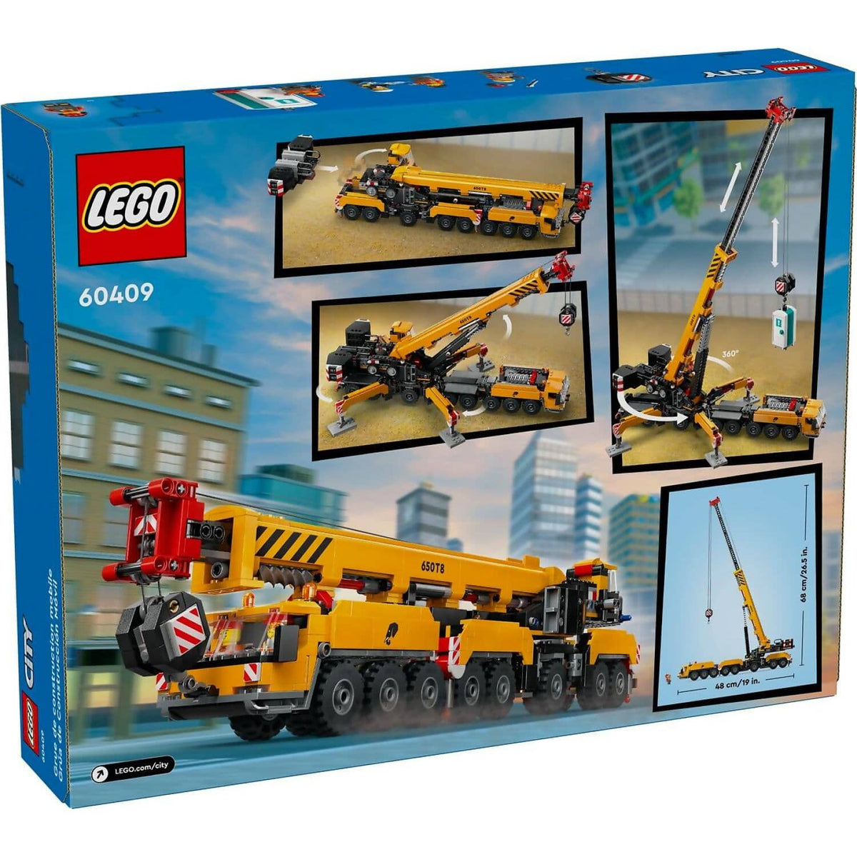 LEGO® 60409 Yellow Mobile Construction Crane - City