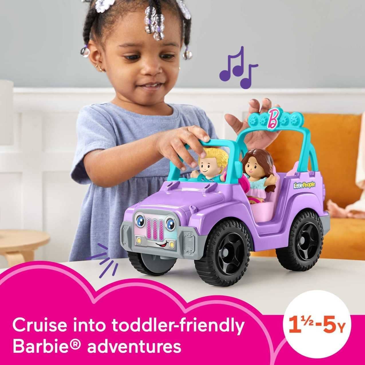 Barbie - Little People With Beach Cruiser Music Sounds And 2 Figures - Fisher-Price