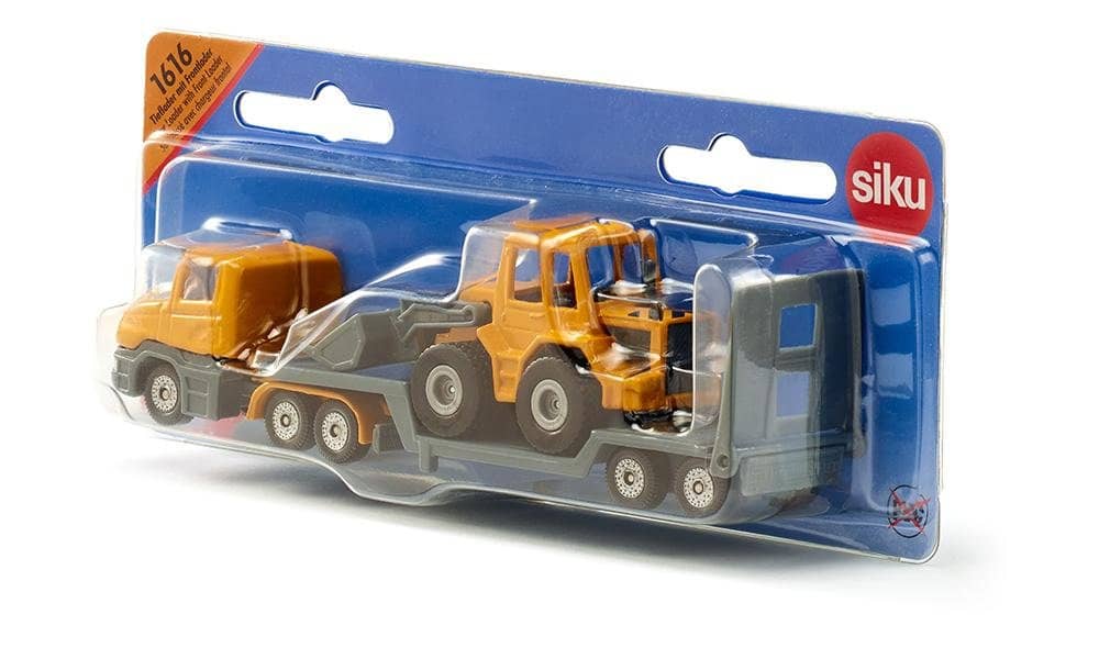 Siku - Low Loader With Front Loader Transport Load-up