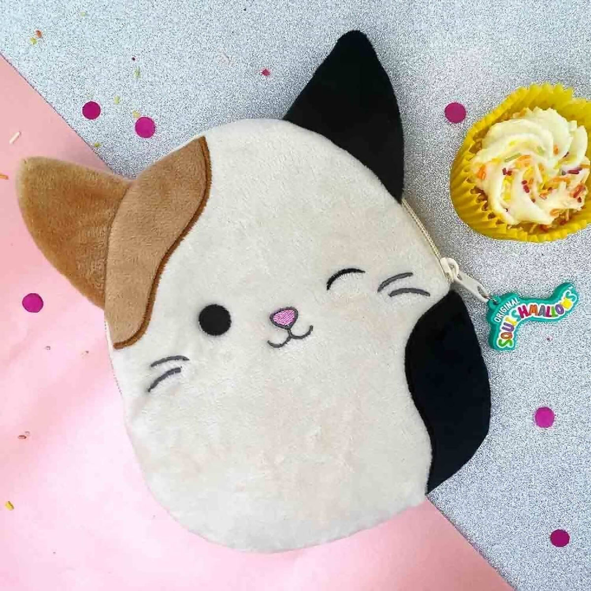Squishmallows - Plush Cat Pencil Case - Jasnor