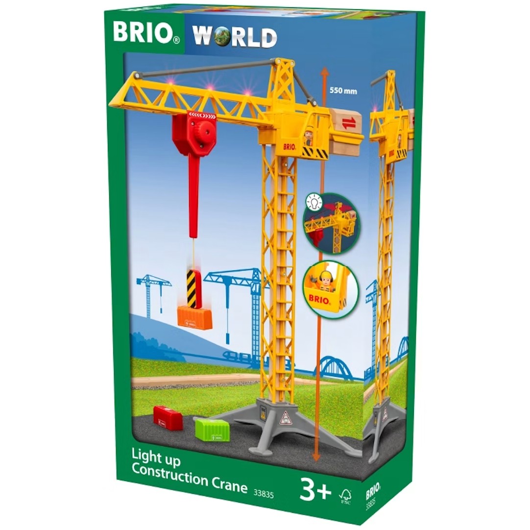 BRIO World - Light Up Construction Crane