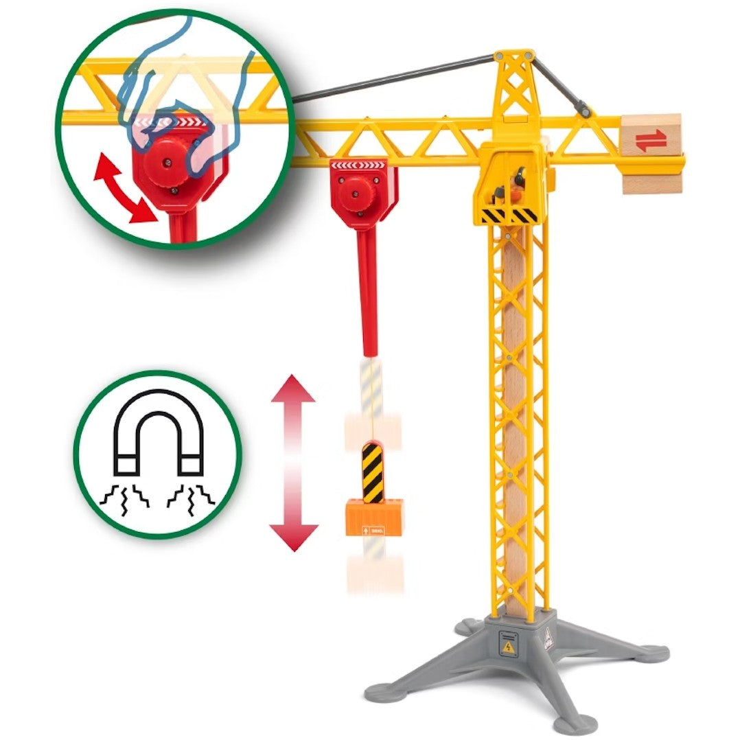 BRIO World - Light Up Construction Crane