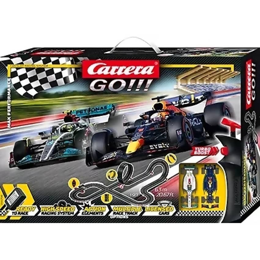 CARRERA - GO 1:43 - F1 MAX PERFORMANCE 6.3M SLOT CAR SET - SLOT CAR TRACK SET
