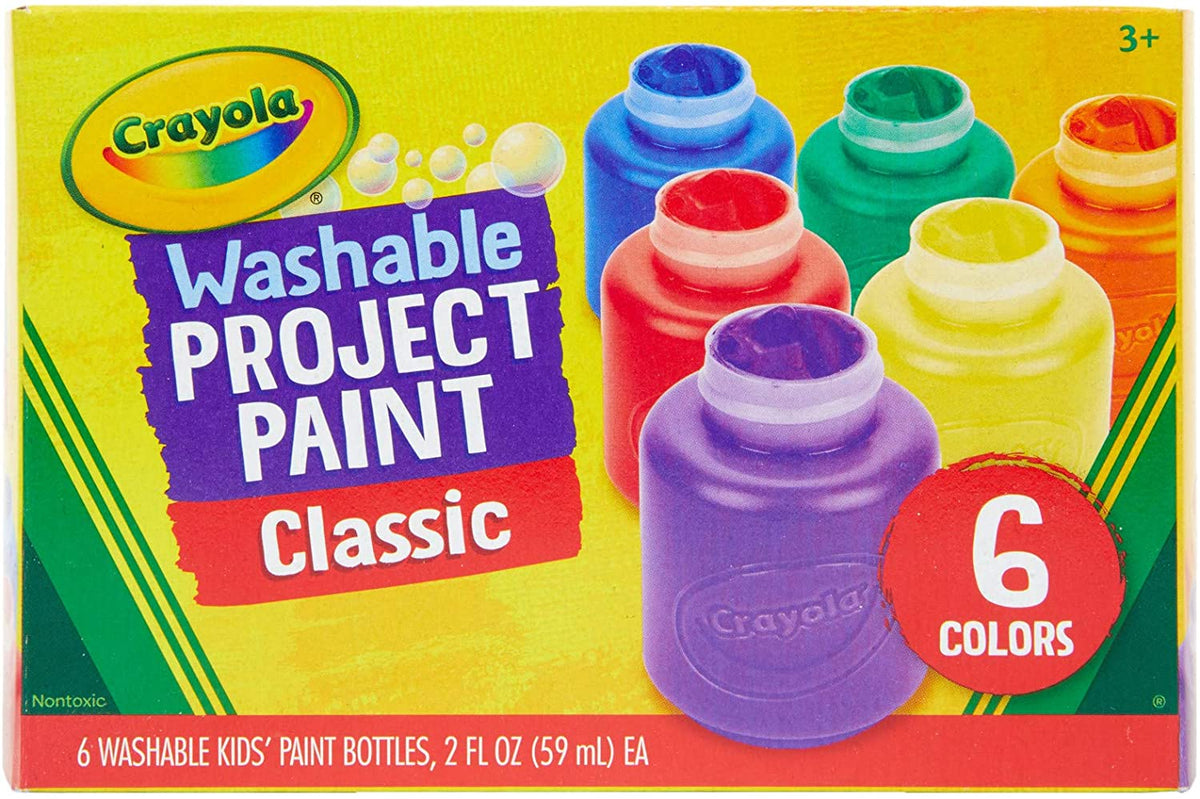 Crayola - Washable Kids Paint 6 Pack  Classic Colours