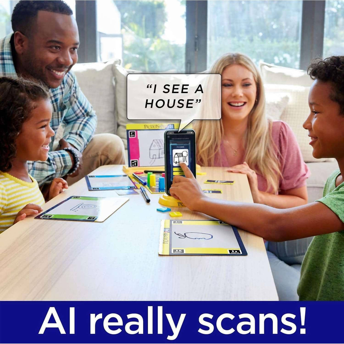 Mattel Games - Pictionary Vs. Ai Family Game For Kids And Adults And Game Night Using Artificial Intelligence