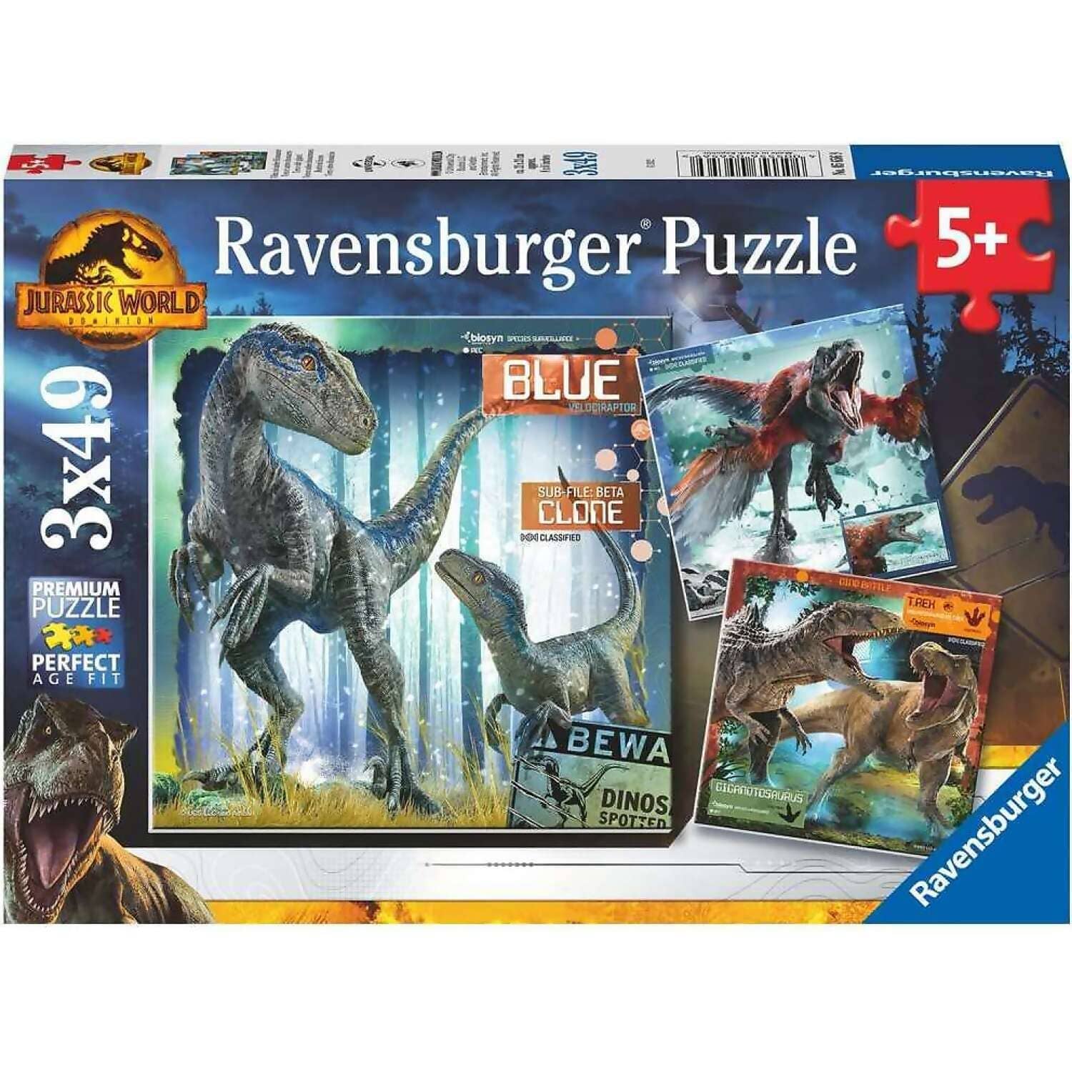 Ravensburger - Jurassic World Dominion Jigsaw Puzzle 3 X 49pc