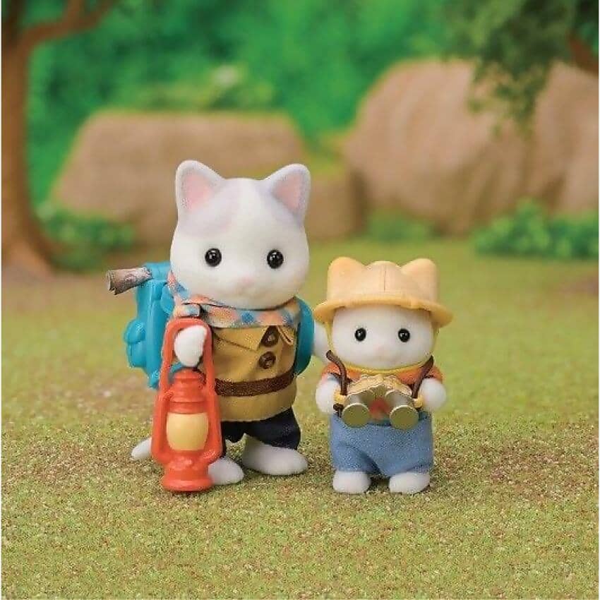 Sylvanian Families - Exciting Exploration Playset -latte Cat Brother & Baby