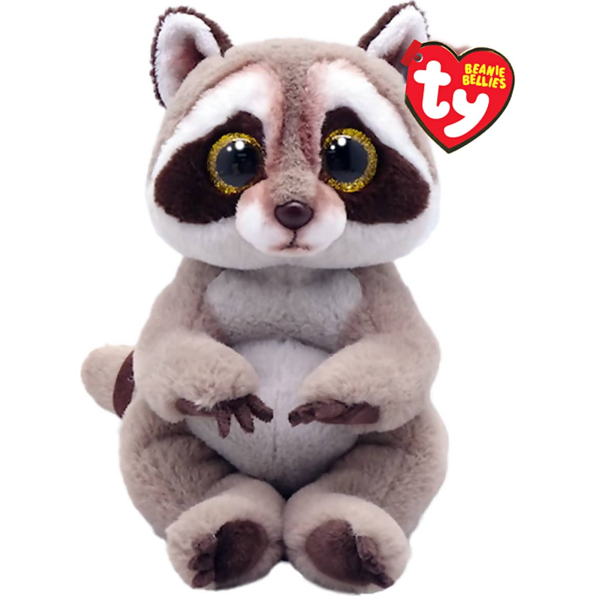 Ty - Beanie Bellies - Petey Grey Raccoon Small 20cm
