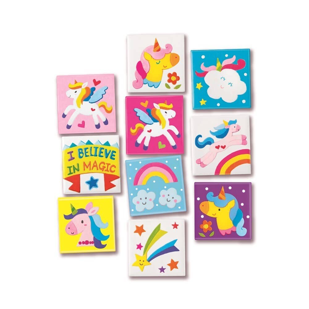 4M - Creative Craft - Mini Tile Art - Unicorns - Johnco