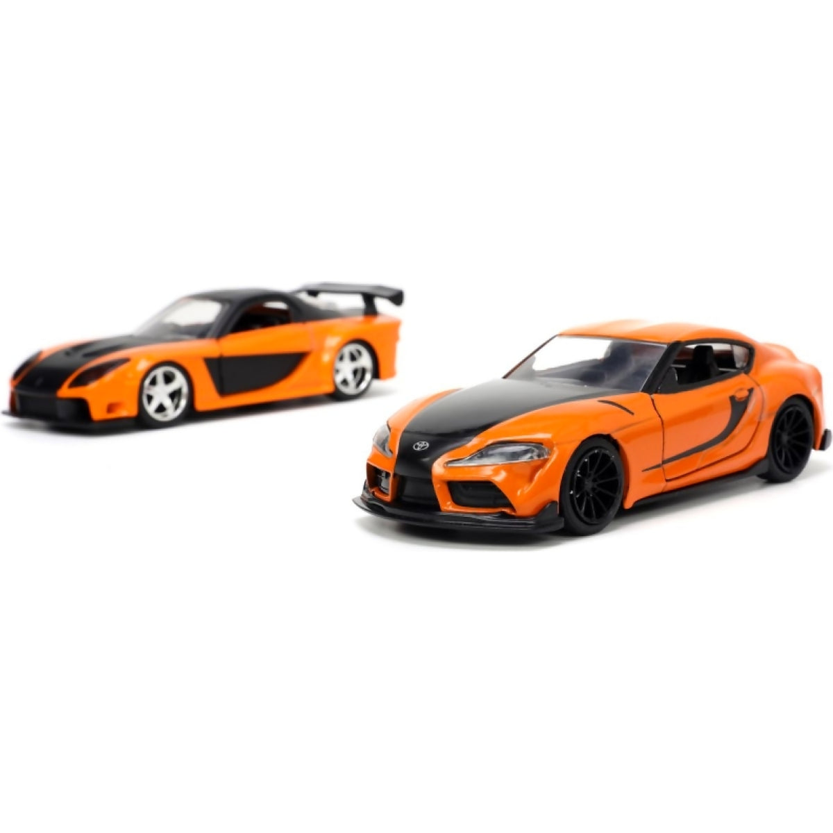 JADA TOYS - FAST & FURIOUS HAN'S MAZDA RX-7 & TOYOTA GR SUPRA 1:32 SCALE DIECAST VEHICLE 2-PACK