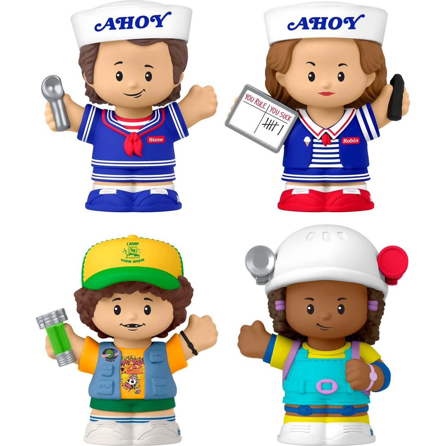 Fisher-Price - Little People Collector Stranger Thing Scoops Troop Special Edition Set 4 Figures
