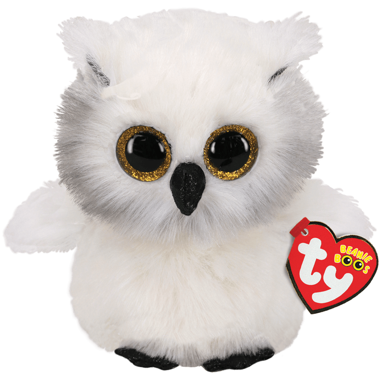Ty - Beanie Boos - Austin - White Owl 15cm Small