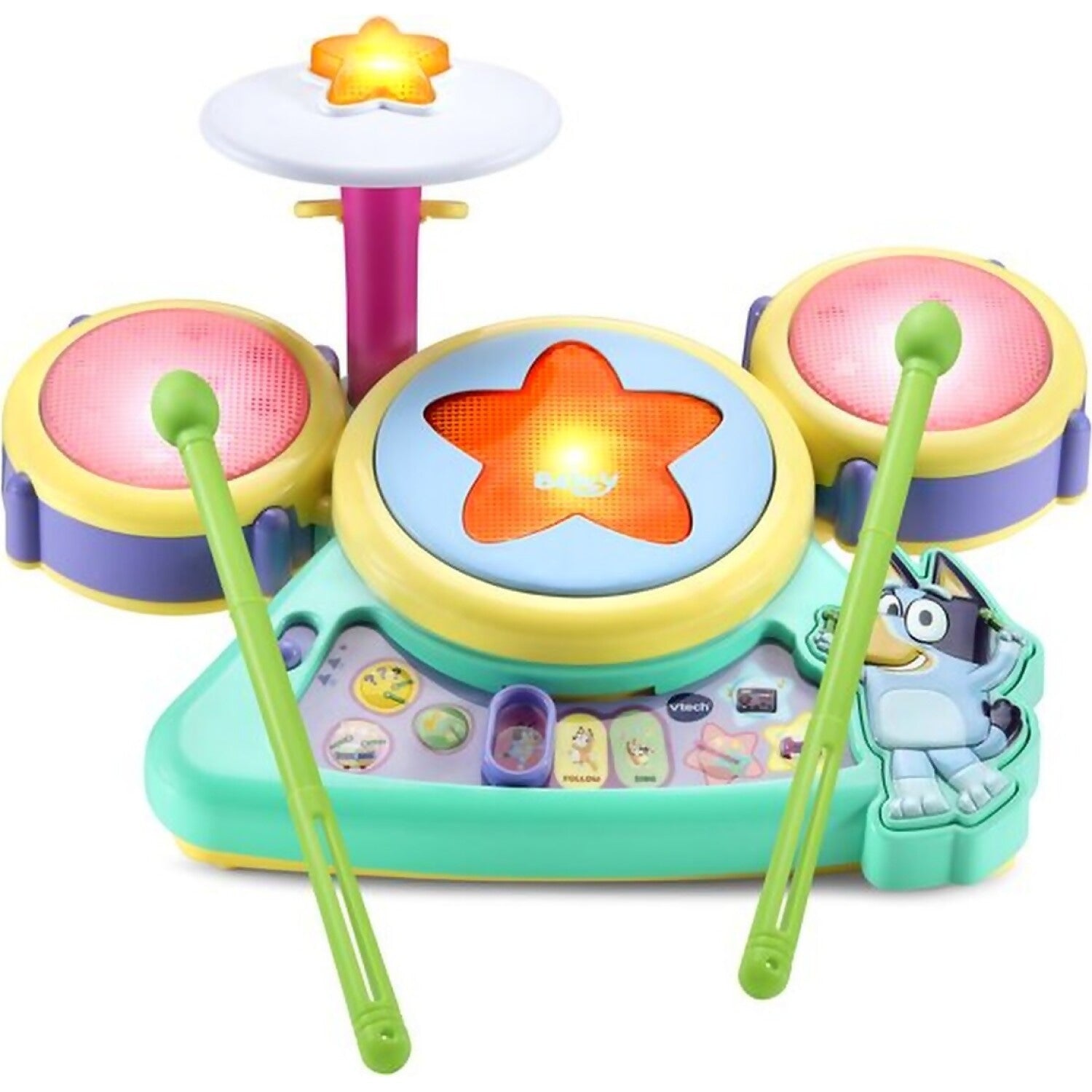 VTech - Bluey Hooray Drum Set
