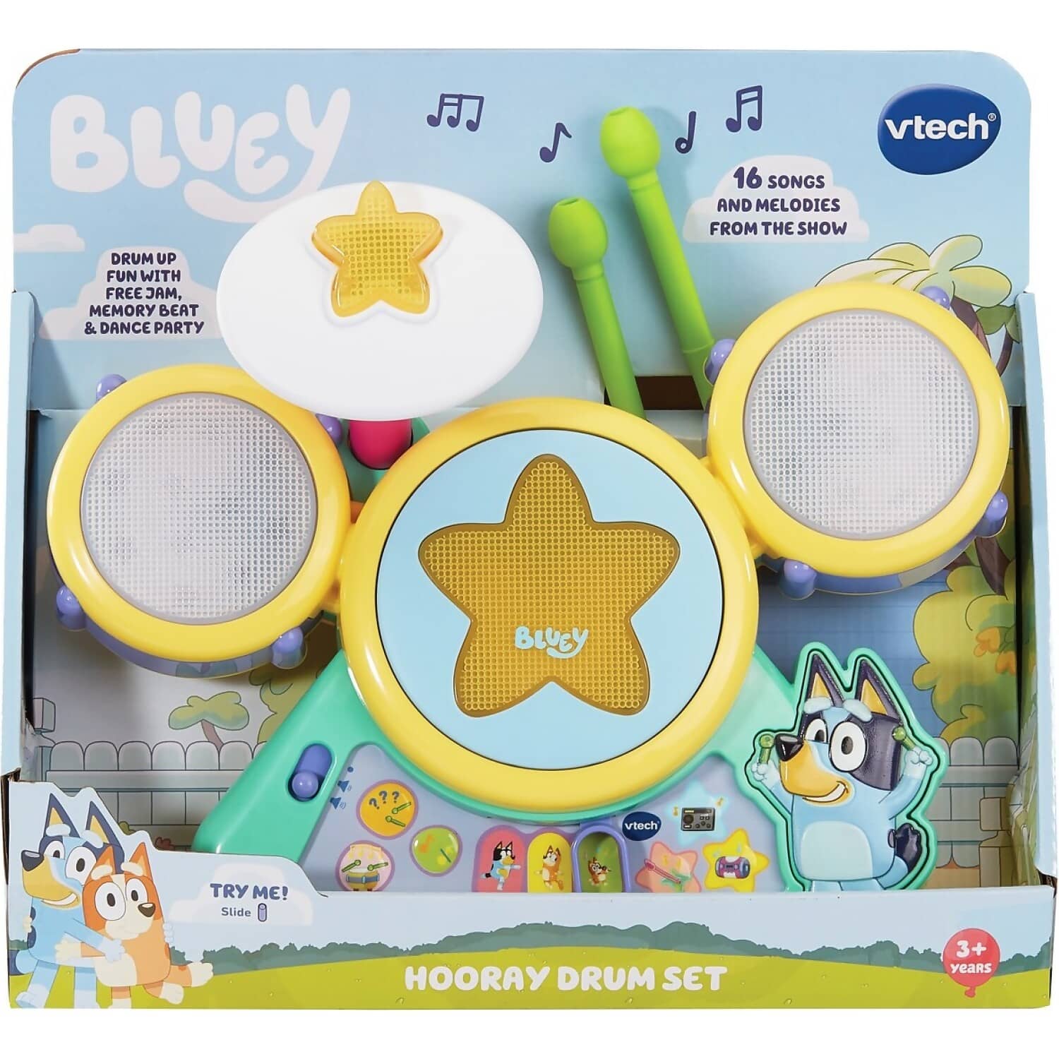 VTech - Bluey Hooray Drum Set