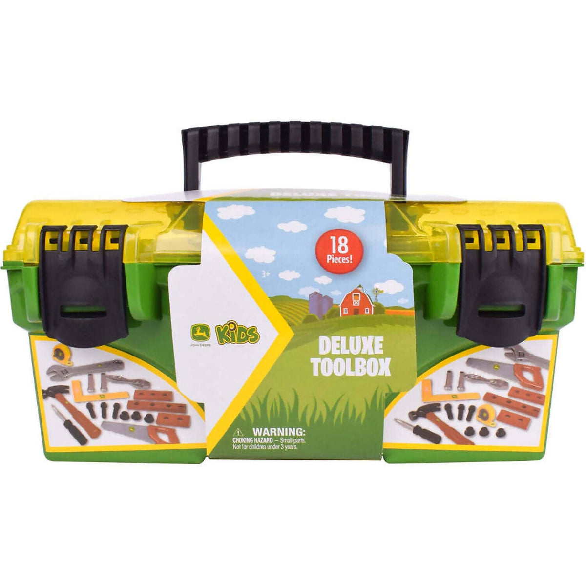 John Deere - Kids - Deluxe Tool Box With Tools 18pc - Tomy