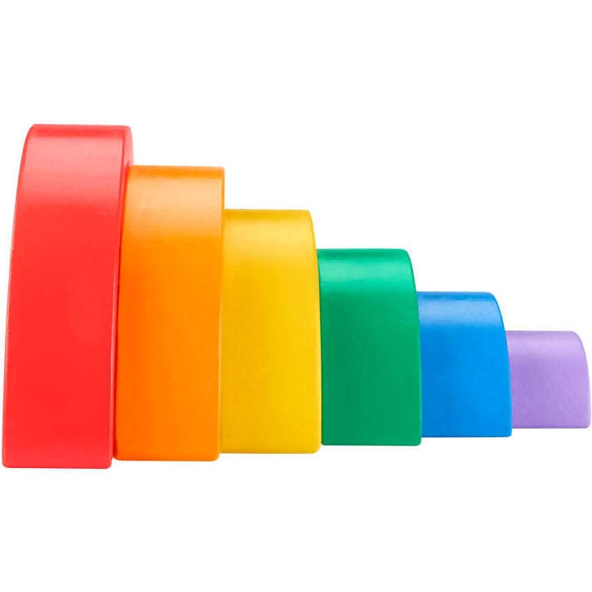 Fisher-Price - Wooden Stacking Rainbow - Mattel