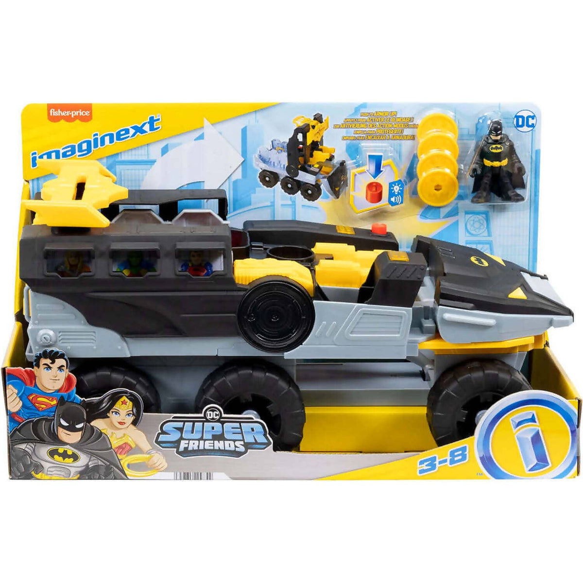 Fisher-Price - Imaginext Dc Super Friends Transforming Bat Tank - Mattel