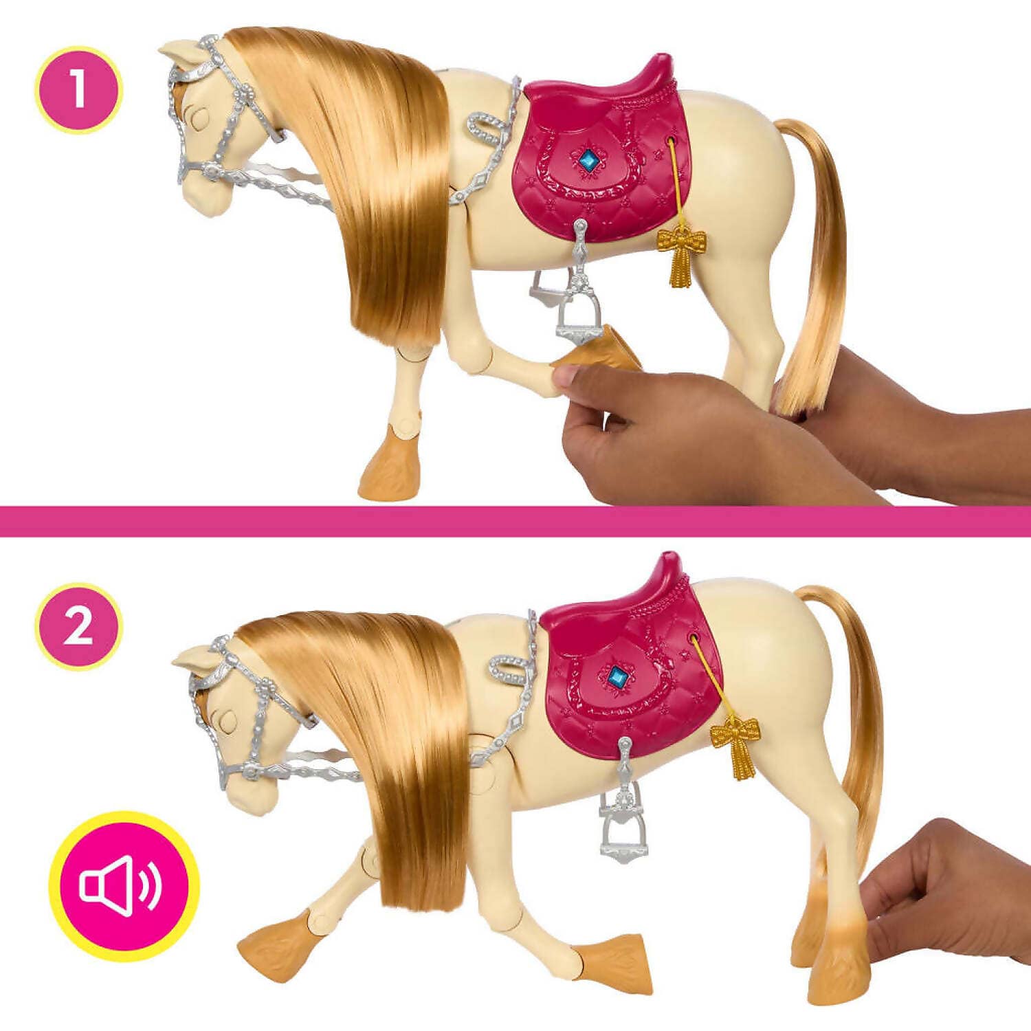 Barbie - Mysteries - The Great Horse Chase Dance And Show Horse - Mattel