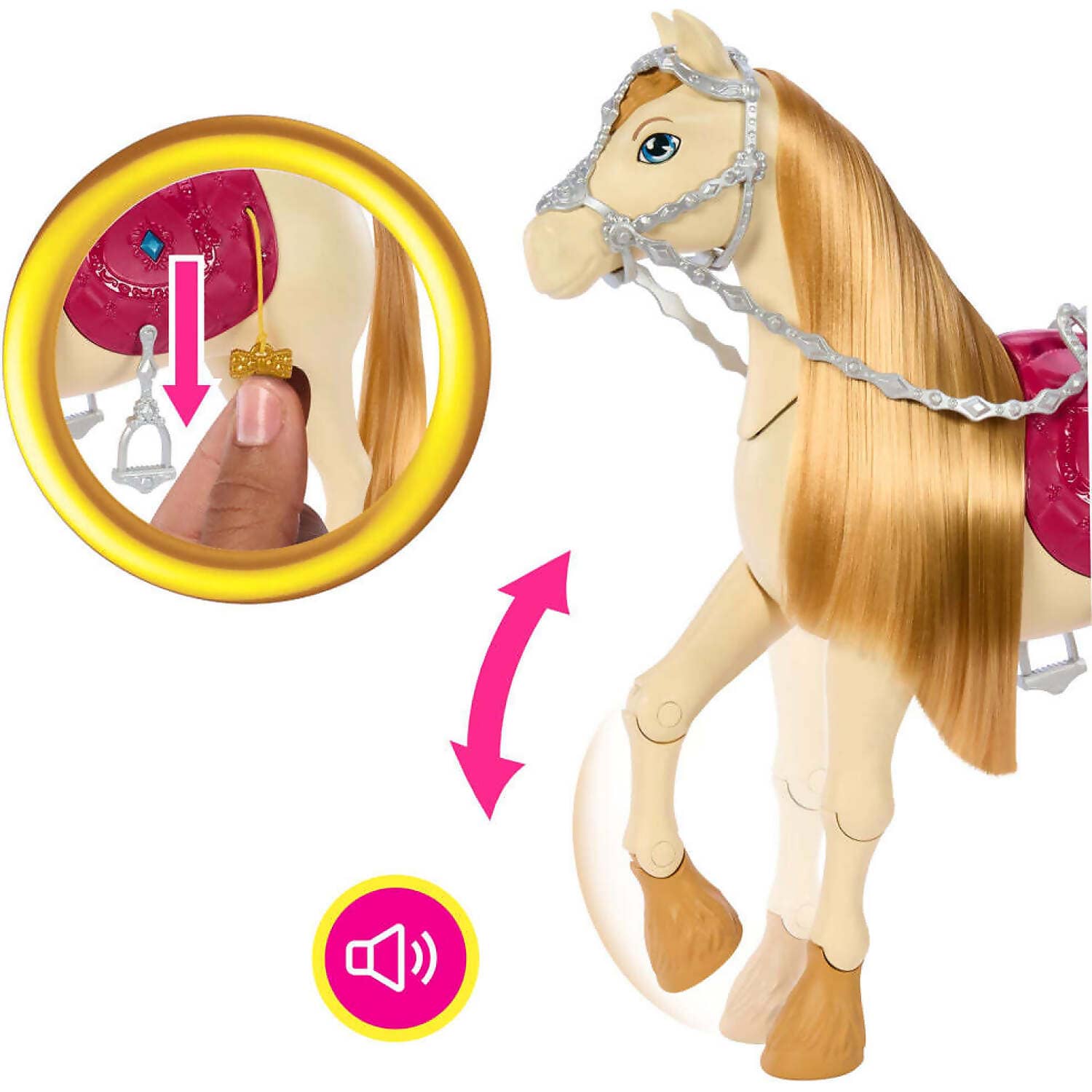 Barbie - Mysteries - The Great Horse Chase Dance And Show Horse - Mattel