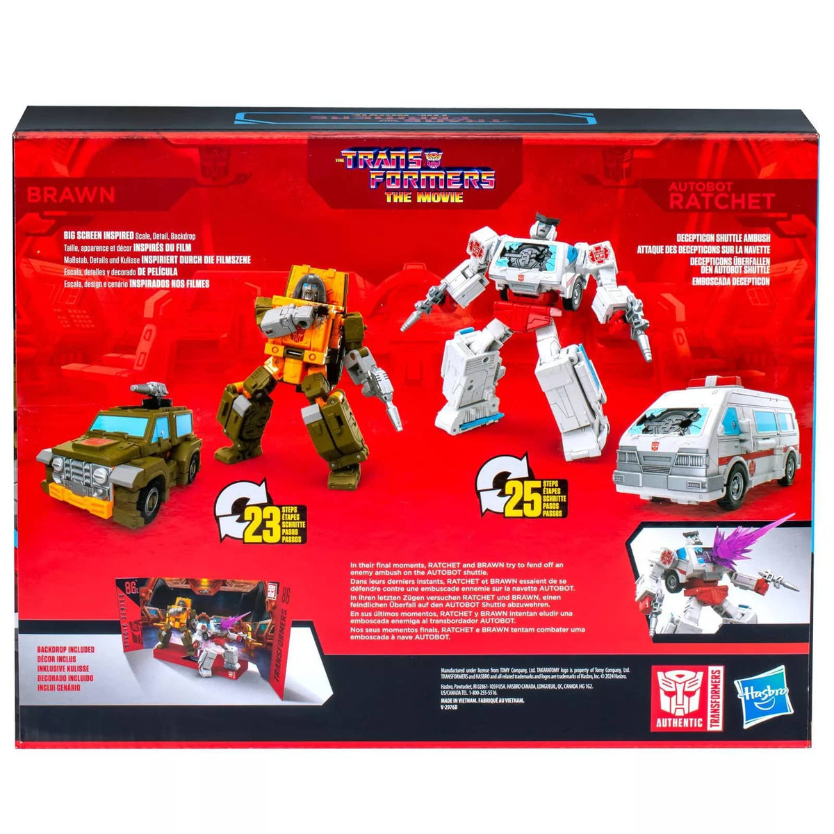 Transformers - The Movie Brawn And Autobot Ratchet Action Figure Set 2 Pack  - Hasbro