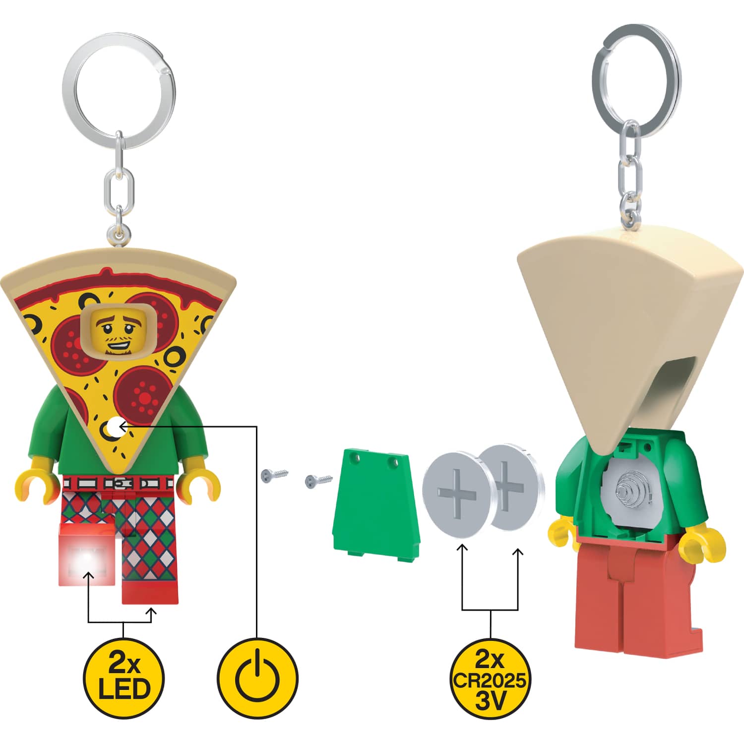 LEGO® Pizza Guy Minifigure LED Key Light