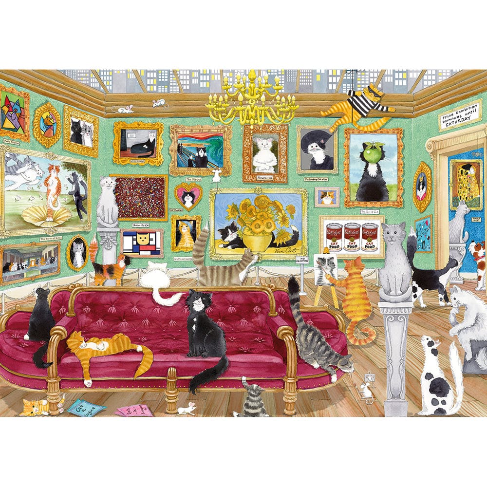 Gibsons - Night At The Meowseum - Jigsaw Puzzle 1000 Pieces