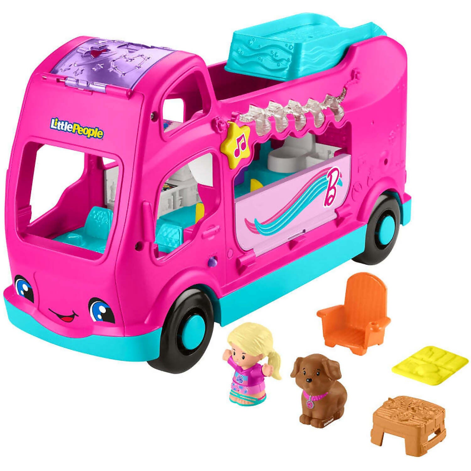 Fisher-Price - Barbie Little People Little Dream Camper - Mattel
