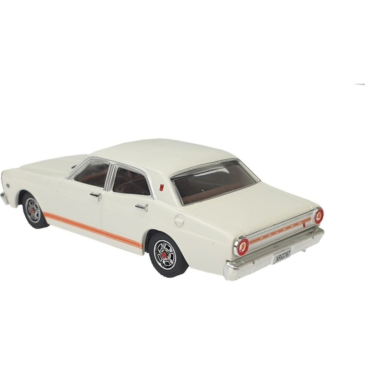 DDA COLLECTIBLES - 1:43 SCALE - AVIS WHITE 1967 FORD FALCON XR GT - DIECAST MODEL