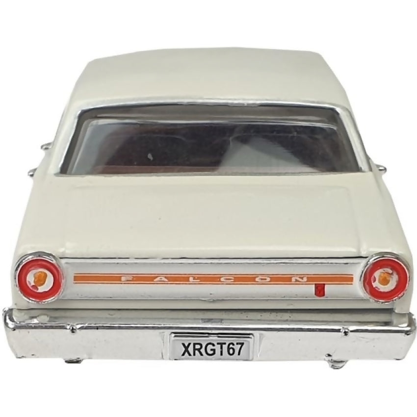 DDA COLLECTIBLES - 1:43 SCALE - AVIS WHITE 1967 FORD FALCON XR GT - DIECAST MODEL