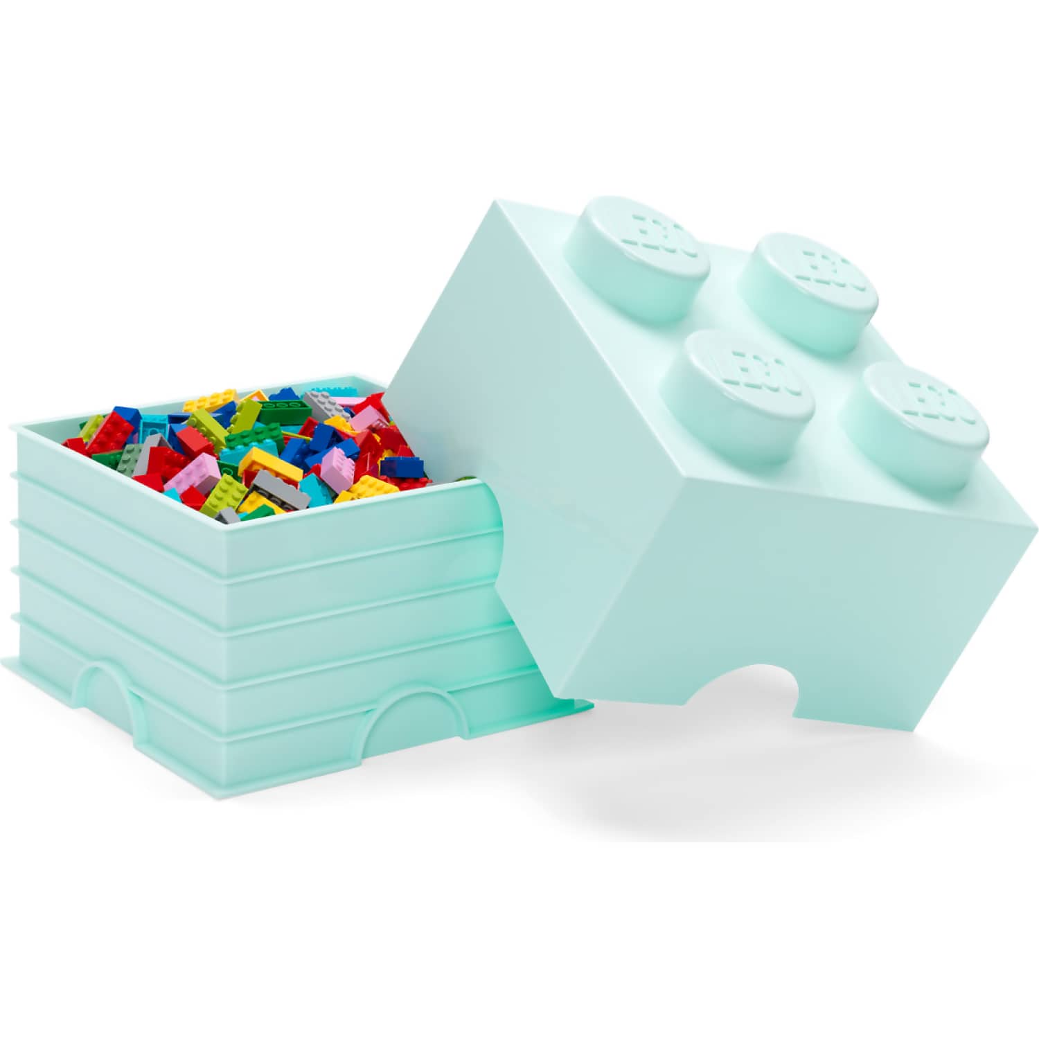 LEGO® Storage Brick 4 Studs Aqua - Room Copenhagen