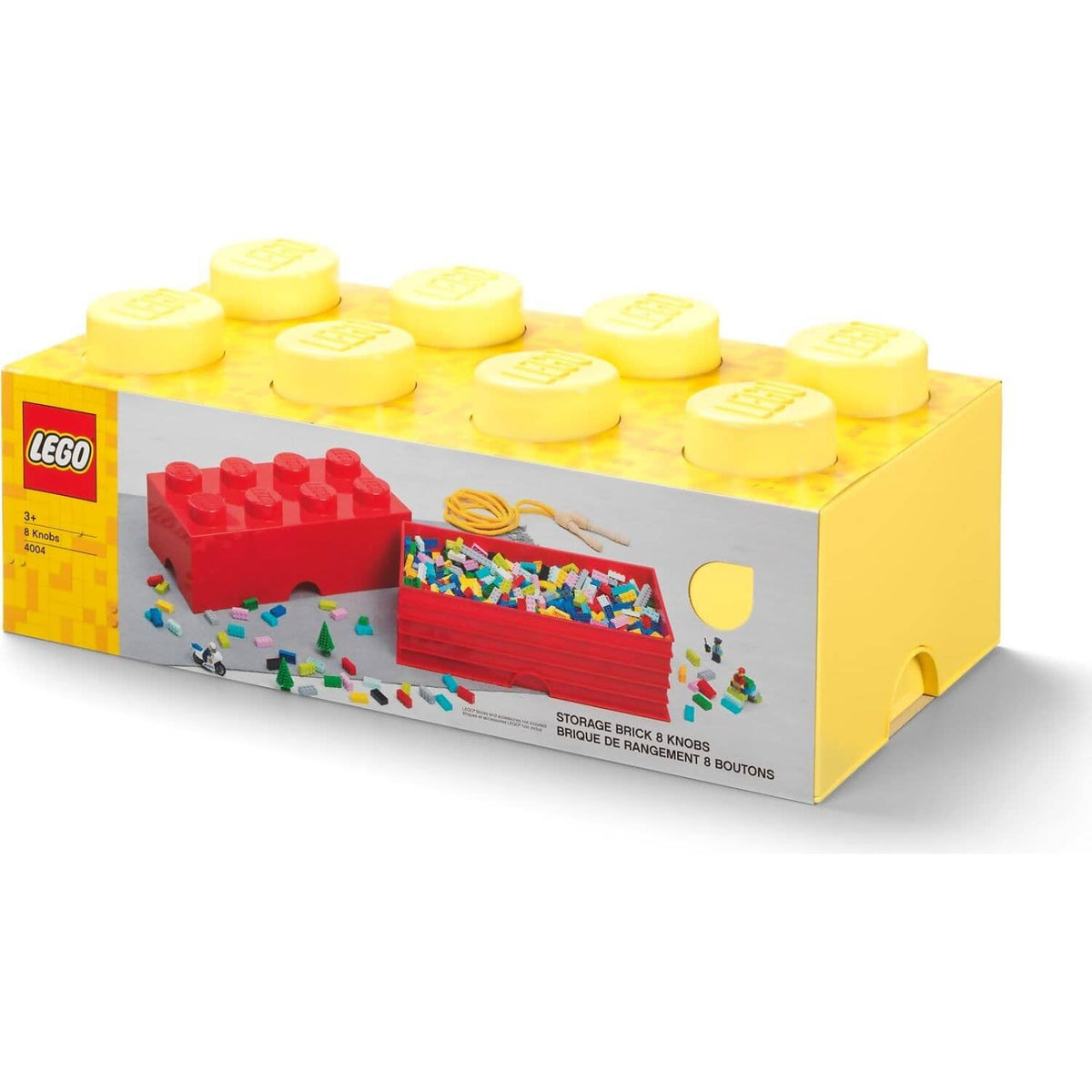 LEGO® Storage Brick 8 Studs Cool Yellow - Room Copenhagen