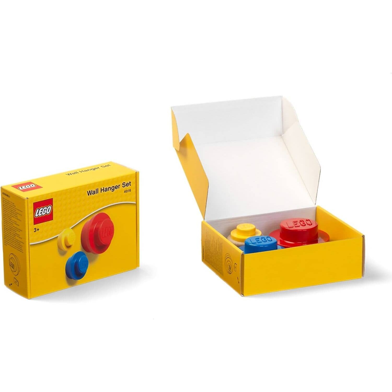 LEGO® Wall Hanger Set Red / Bright Blue and Yellow - Room Copenhagen