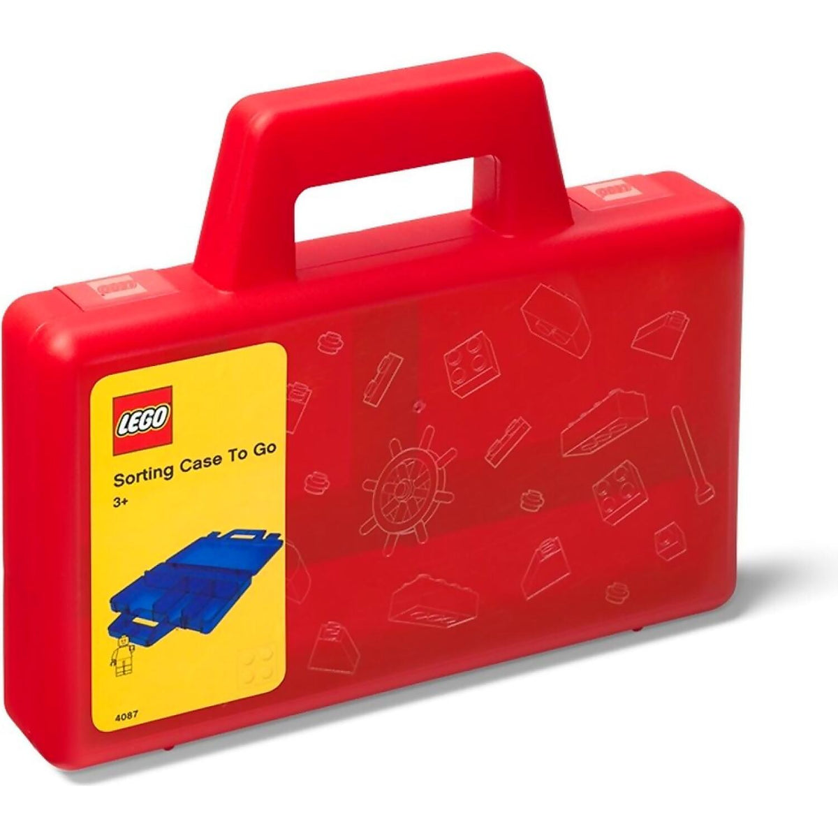 LEGO® Transparent Red Sorting Case To Go - Room Copenhagen