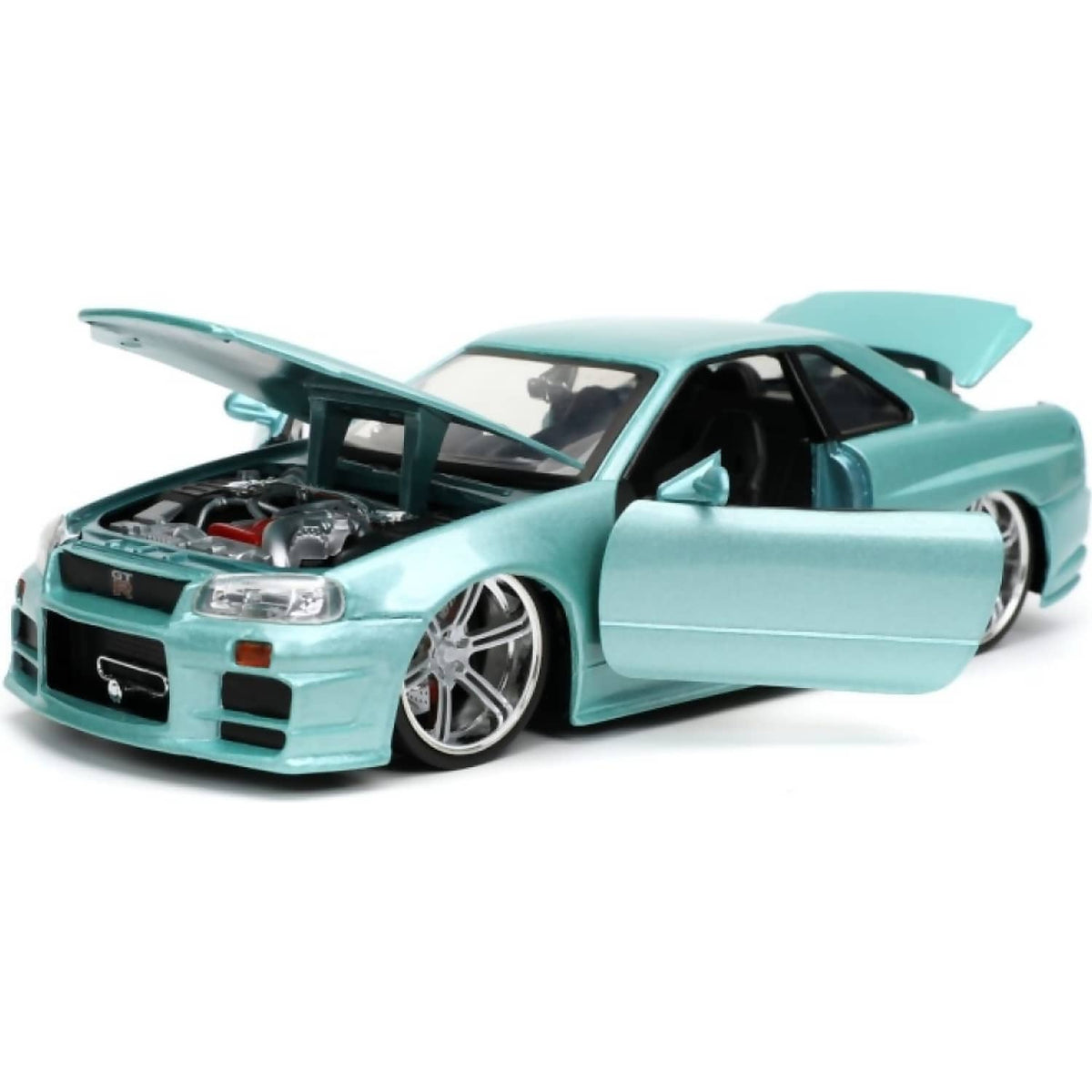 JADA TOYS - FAST & FURIOUS - 2002 NISSAN SKYLINE GT-R (R34) 1:24 SCALE DIECAST VEHICLE